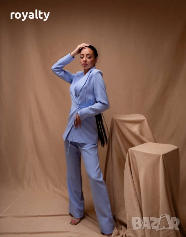 Дамски Лилав Костюм , снимка 2 - Костюми - 52899219