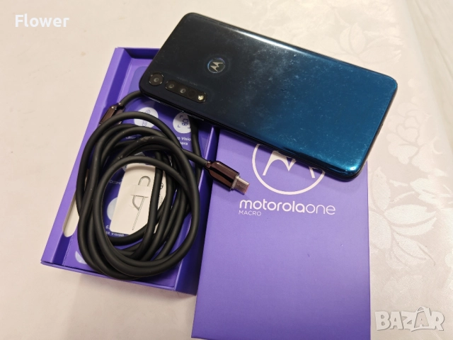 Motorola One Macro 4/64 GB - отличен!, снимка 4 - Motorola - 52012796