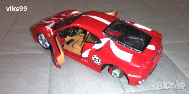 Ferrari F430 Fiorano Bburago - Мащаб 1:24, снимка 4 - Колекции - 52388925