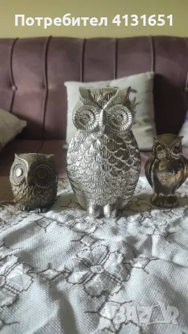 3 бр. Сови бронз, снимка 2 - Други стоки за дома - 47998244