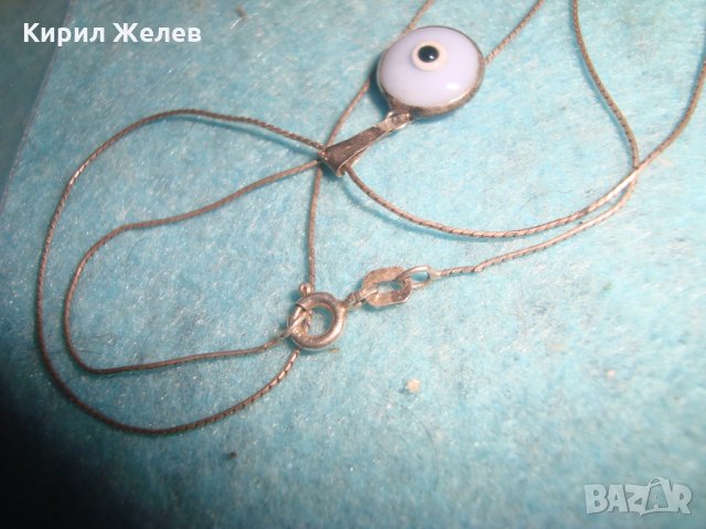 СРЕБЪРНО НЕЖНО ИТАЛИАНСКО КОЛИЕ СРЕБРО 925 ОКОТО на ФАТИМА МЕДАЛЬОН ПРОТИВ УРОКИ 3727, снимка 12 - Колиета, медальони, синджири - 34839721