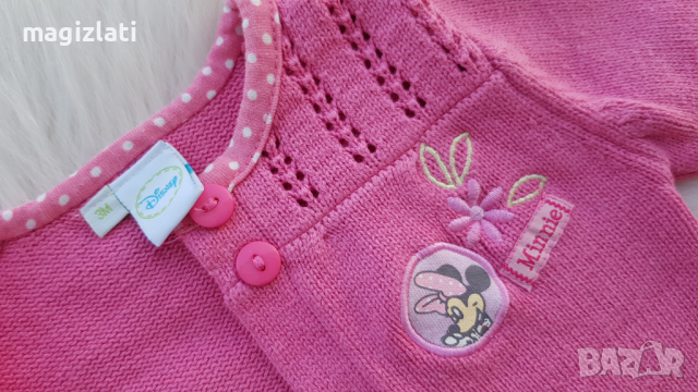 Блуза дънки и жилетка Мини Маус 0-3 месеца, снимка 6 - Комплекти за бебе - 36276904