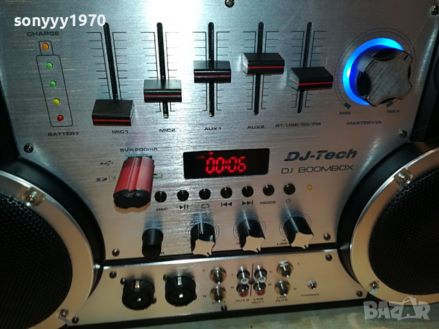 DJ-TECH DJ-USB/BLUETOOTH ВНОС SWISS 0204222049, снимка 8 - Ресийвъри, усилватели, смесителни пултове - 36322116