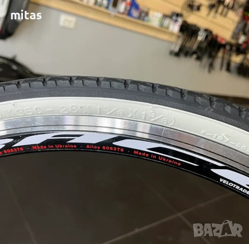 Велосипедна гума KENDA Eurotrek (28 x 1.25) (32-622), бели бордове, снимка 5 - Части за велосипеди - 40890561