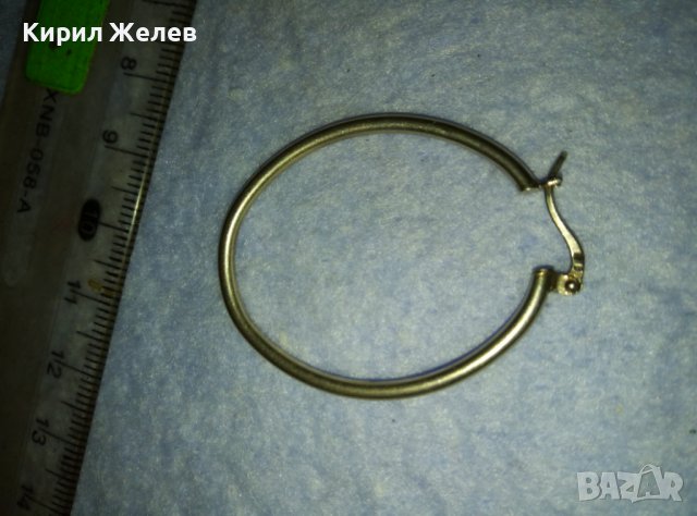 ГОЛЯМА СРЕБЪРНА КЛАСИЧЕСКИ СТИЛЕН АРТ МОДЕЛ ОБЕЦА СРЕБРО 925 ОБИЦА 40149, снимка 2 - Обеци - 42450893