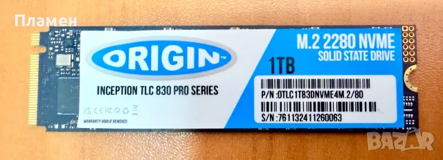 SSD NVMe M.2 1TB – 1000GB ORIGIN Inception TLC830 Pro PCIe