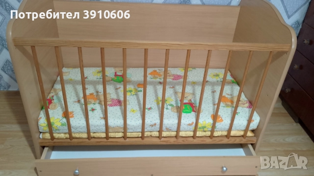 Детска кошара с матрак , снимка 2 - Кошарки - 52546106