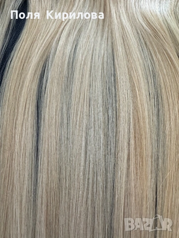 Естествена руса коса от Artfirum Hair Itd, снимка 3 - Аксесоари за коса - 53211239