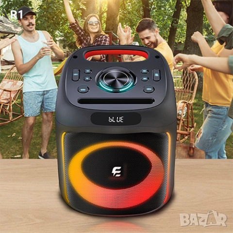 Преносима тонколона E-Boda Vibe 610 Pro FM,USB Bluetooth V5.0, снимка 6 - Караоке - 52799429