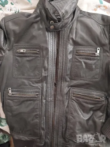 LAGERFELD Original. Size L 100% Leather Жестоко яке.