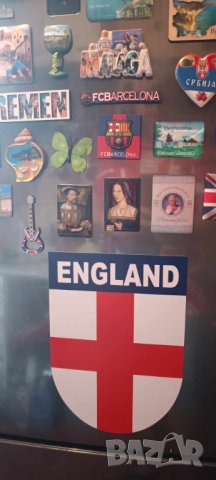ENGLAND-голяма магнитна бланка(20 см на 29,5 см), снимка 4 - Фен артикули - 42389782