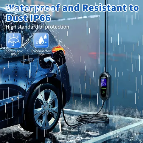 Зарядна станция за електро автомобили RTSKY Type 2, 16A, 5m, снимка 8 - Аксесоари и консумативи - 48735899