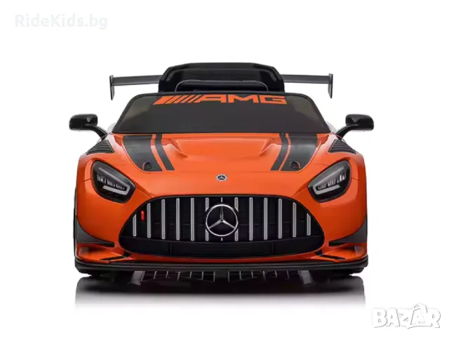 Mercedes-Benz GT3 AMG 12V - Детска акумулаторна кола, Оранжев, EVA гуми, снимка 4 - Детски велосипеди, триколки и коли - 49731857