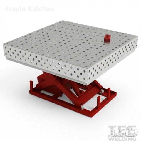 Заваръчна маса StartPro1500×1480мм INOX -хидравлична повдигаща система
