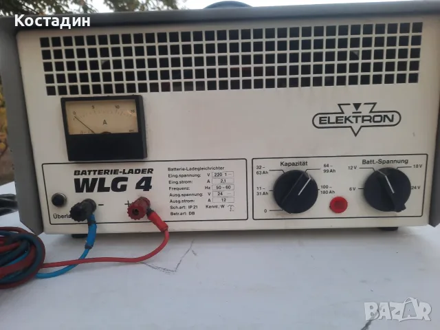 Токоизправител,зарядно Немско  Elektron WLG 4  6-12-18-24v , снимка 6 - Аксесоари и консумативи - 55824282