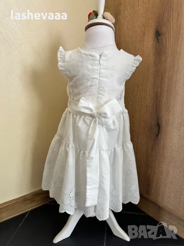 Рокли за момичета рязана дантела в бяло, снимка 3 - Детски рокли и поли - 49351346