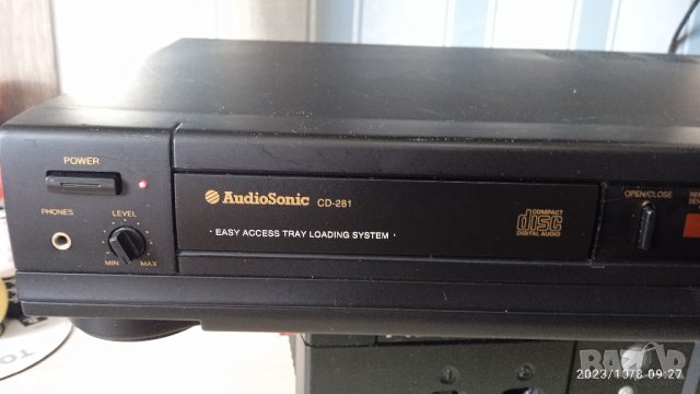 CD Player Audiosonic cd-281 цд плеър сд за профилактика, снимка 5 - Декове - 42478389