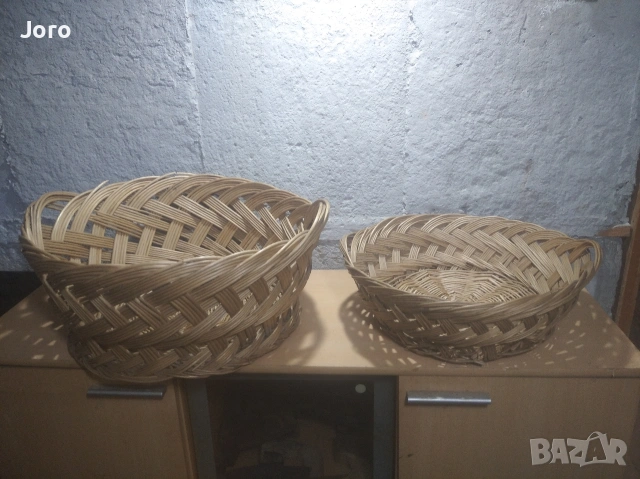  два плетени коша, снимка 4 - Декорация за дома - 53566184