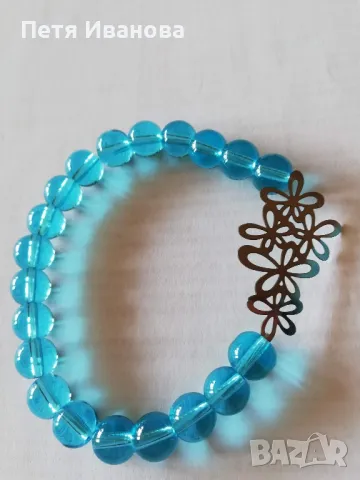 Гривни от полускъпоценни камъни със сребърни елементи , снимка 5 - Гривни - 49567330