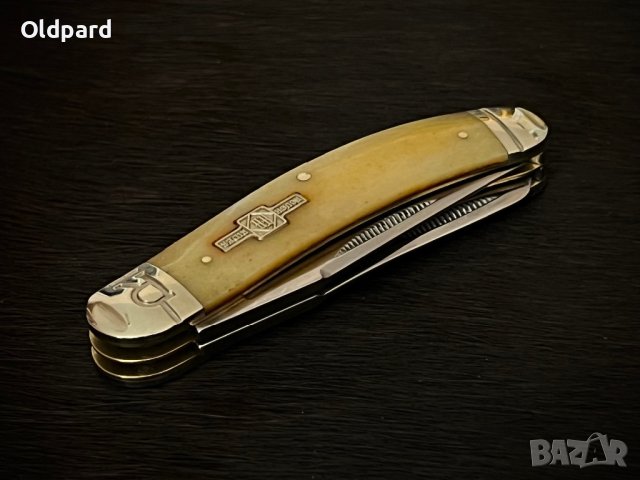 Колекционерски сгъваем джобен нож (Sowbelly Trapper Bone).RR1908, снимка 4 - Ножове - 41828415