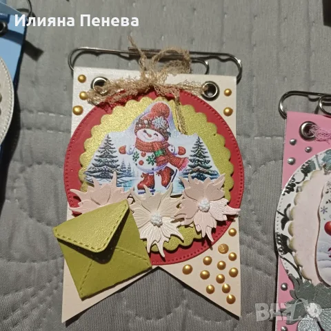 Коледен кламер -късмет, снимка 7 - Декорация за дома - 56122002
