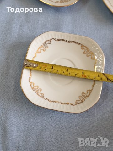 Порцеланови подложни  чинийки- 7 броя , снимка 3 - Чинии - 40956979