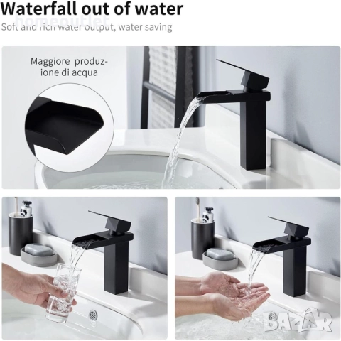 ПРОМОЦИЯ Смесител за вграждане в черно HOMELODY SXD10018MB-H, снимка 2 - Смесители - 52824367