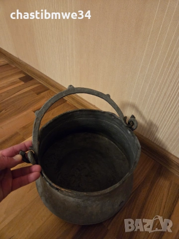 Медно менче, снимка 6 - Антикварни и старинни предмети - 53664695