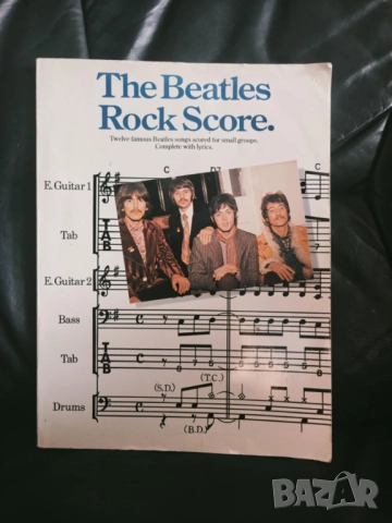 Оригинална ,английска книга The Beatles Rock Score, снимка 8 - Китари - 52071148