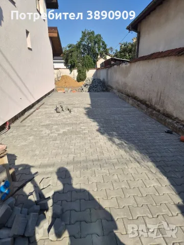 изграждане на паркинги,пътеки,Алек,асфалтиране.Редена на гранитен паваж и унипаваж