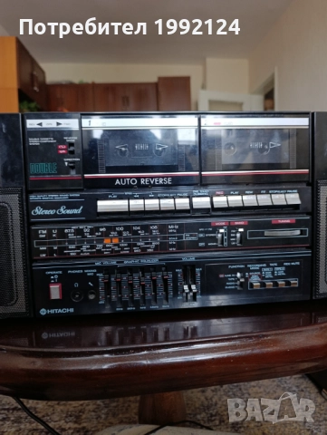HITACHI TRK-W550E, снимка 3 - Радиокасетофони, транзистори - 52561104