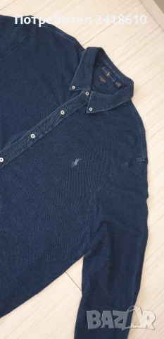 POLO Ralph Lauren FeatherWeight Mesh Pique Cotton Mens Size 2XL ОРИГИНАЛ! Мъжка Риза!, снимка 2 - Ризи - 50820998