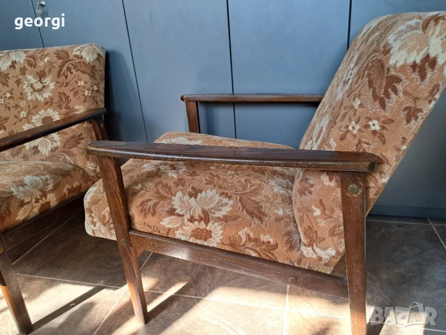 ретро кресло , снимка 2 - Дивани и мека мебел - 50928260