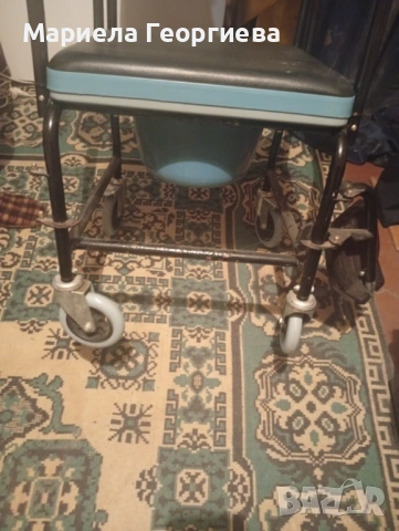 Инвалидна количка за баня с вградена тоалетна, снимка 3 - Инвалидни колички - 53260298