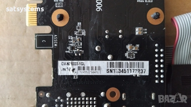 Видео карта NVidia GeForce Gigabyte GT 710 HDMI 1024MB GDDR3 64bit PCI-E, снимка 9 - Видеокарти - 53401664