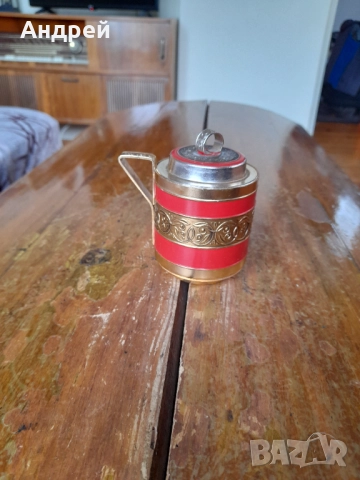 Стара Руска Сувенирна метална чаша