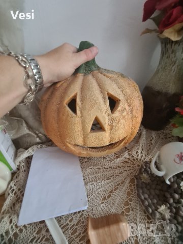 Украса светеща тиква, снимка 1