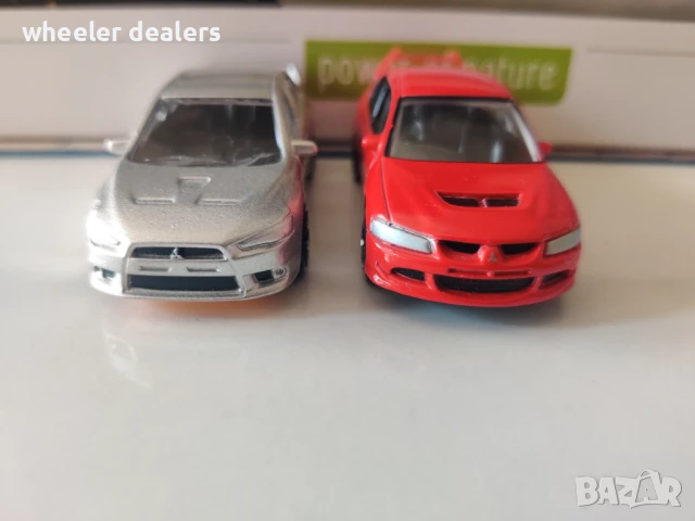 Метални колички Realtoy Mitsubishi Lancer VII и Mitsubishi Lancer Evo X в мащаб 1/64, снимка 8 - Колекции - 50843200