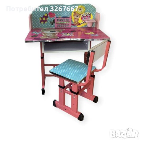 Детски чин и стол, снимка 3 - Бюра - 41768847