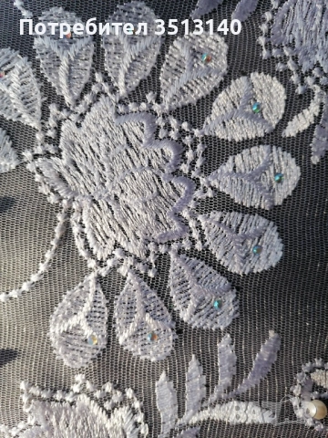 Бяла дантела бродерия 130/455 см, снимка 6 - Рокли - 51530851