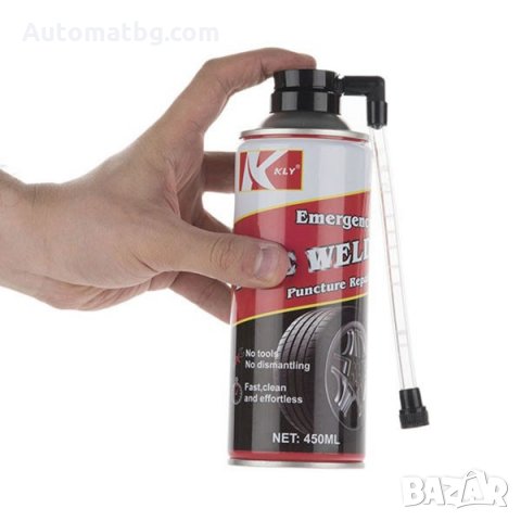 Спрей за спукани гуми Automat, Спрей пяна, 450мл, снимка 2 - Аксесоари и консумативи - 35870193