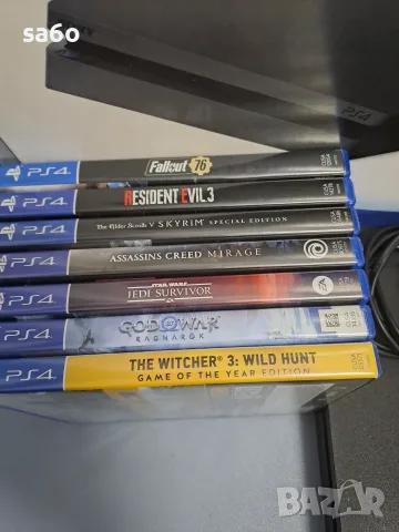Playstation 4 Slim 500GB + 7 Игри, снимка 2 - PlayStation конзоли - 55786107