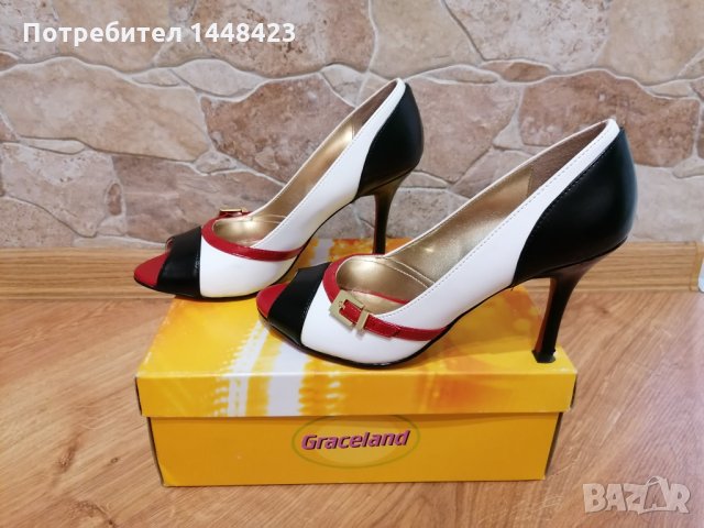 Дамски ежедневни и елегантни обувки на ток, снимка 3 - Дамски обувки на ток - 35765125