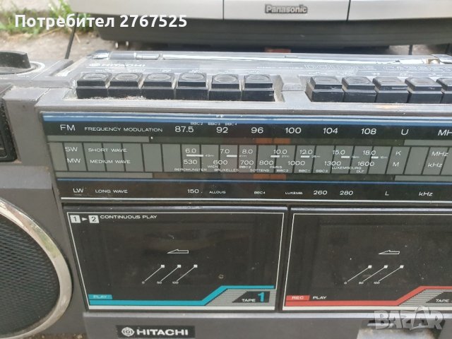 Стари ретро касетофони радиа Hitachi Sharp Panasonic, снимка 3 - Радиокасетофони, транзистори - 41887943