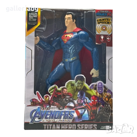 Фигура Супермен – Titan Hero Series, със светлини и звук (Superman)