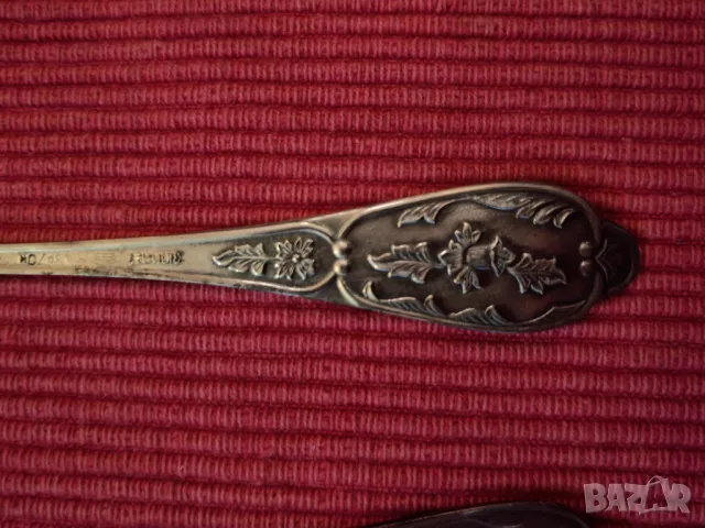 Винтидж посребрени лъжички за чай, СССР. , снимка 11 - Антикварни и старинни предмети - 49750231