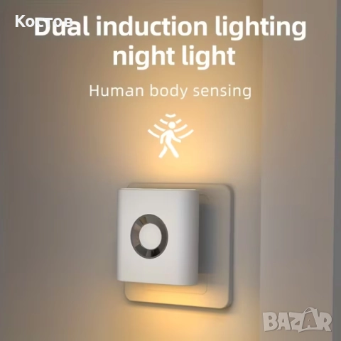 Нощна Лампа за контакт, снимка 3 - Настолни лампи - 52811056