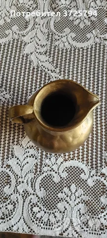 Масивна бронзова кана , снимка 4 - Антикварни и старинни предмети - 55778257