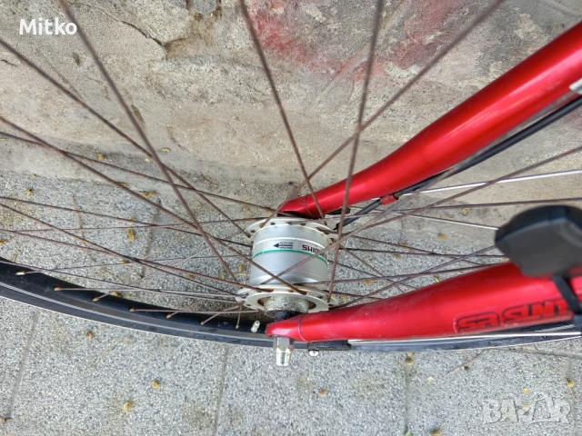 28 цола алуминиев велосипед с 21 скорости усилени капли амортисьори предни като нов , снимка 4 - Велосипеди - 51158425