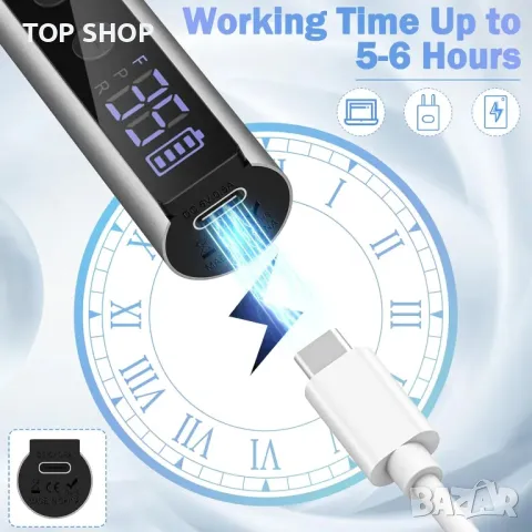 NAILGIRLS Безжична електрическа пила за нокти с аксесоари, снимка 6 - Маши за коса - 48778286